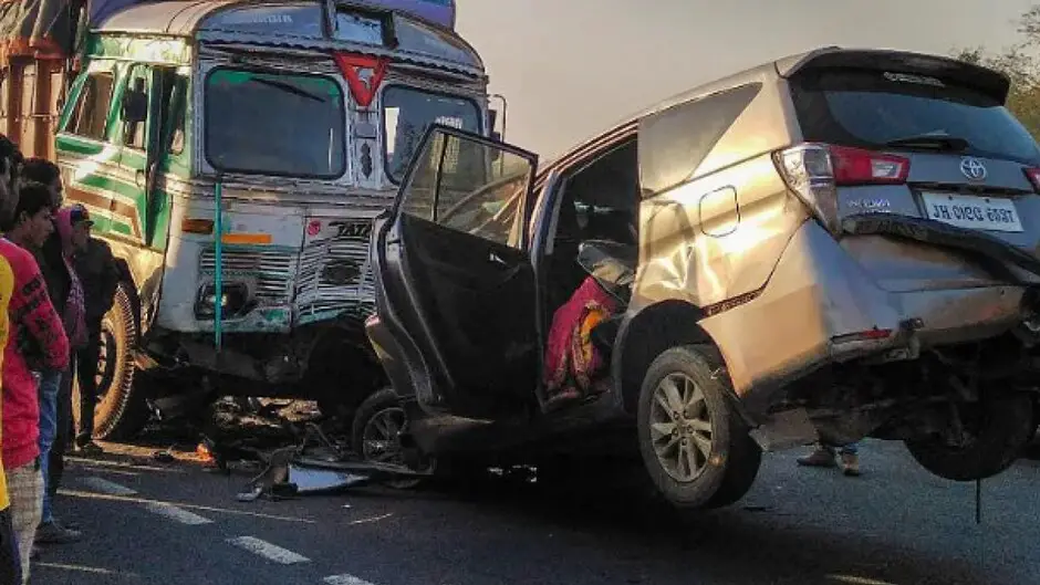 गाड़ी चालक ड्राइवरो ने किया विरोध :- भारत सरकार के नए कानून पर